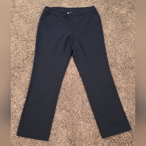 Christopher & Banks Pants - Christopher & Banks The Downtown Trousers, Navy Womens Size 4 SHORT